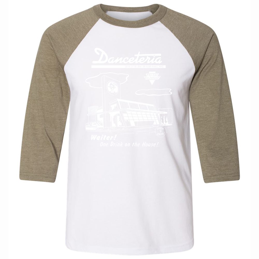 Unisex 3/4 Baseball Tee - XRM1UGN1 - White/Heather Olive - 4