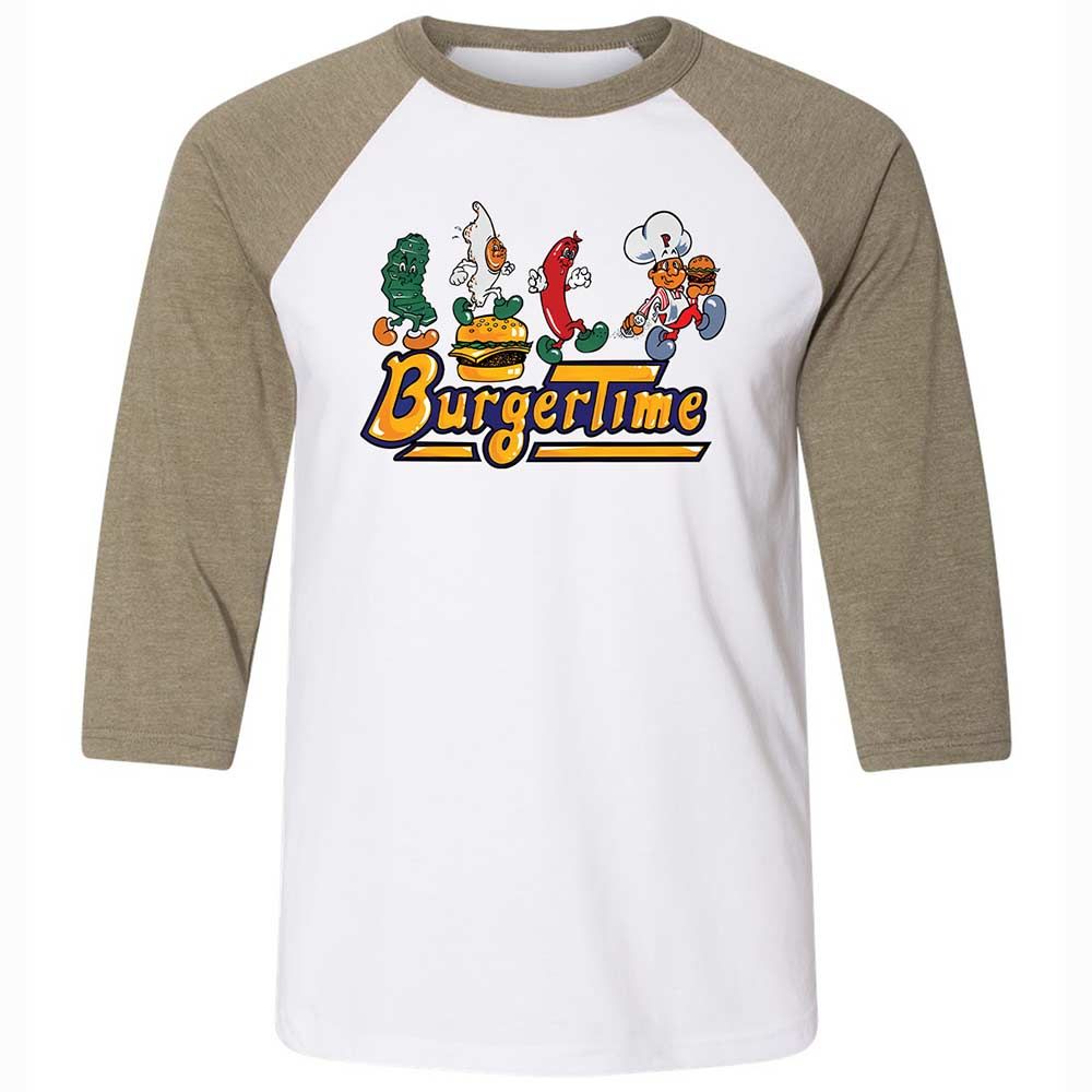 BurgerTime - White/Heather Olive - 4