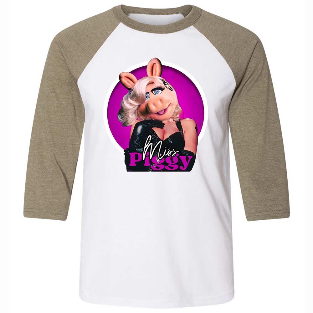 Unisex 3/4 Baseball Tee - LMEGG2W4 - White/Heather Olive - 4