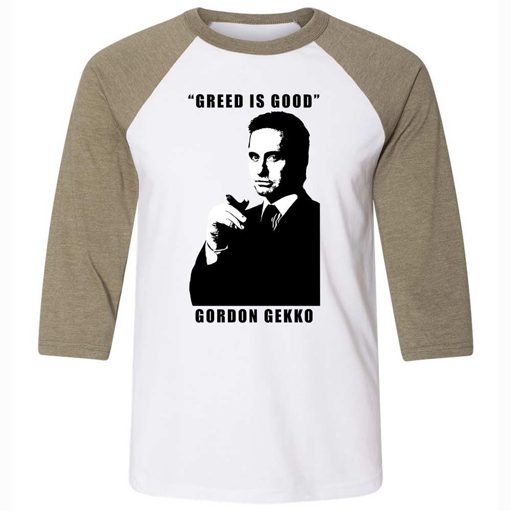 Greed is good - White/Heather Olive - 4