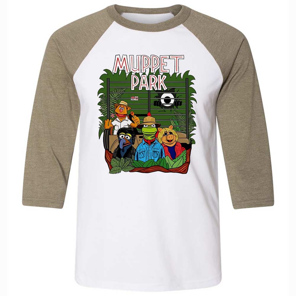 Muppet Park - White/Heather Olive - 4