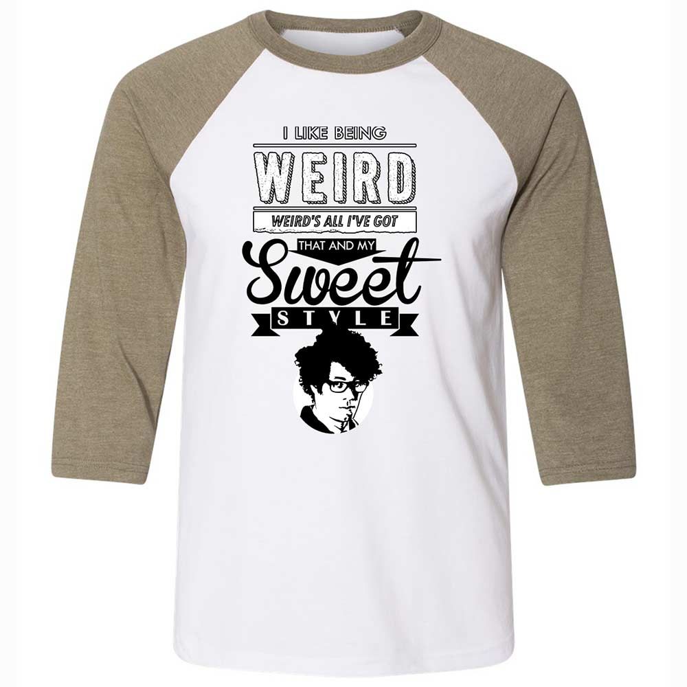 Unisex 3/4 Baseball Tee - 768KNKHN - White/Heather Olive - 4