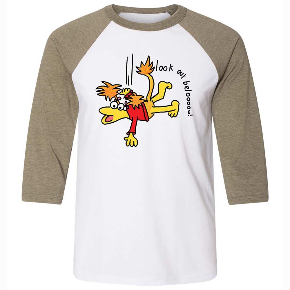 Unisex 3/4 Baseball Tee - 9ZEVYUH8 - White/Heather Olive - 4