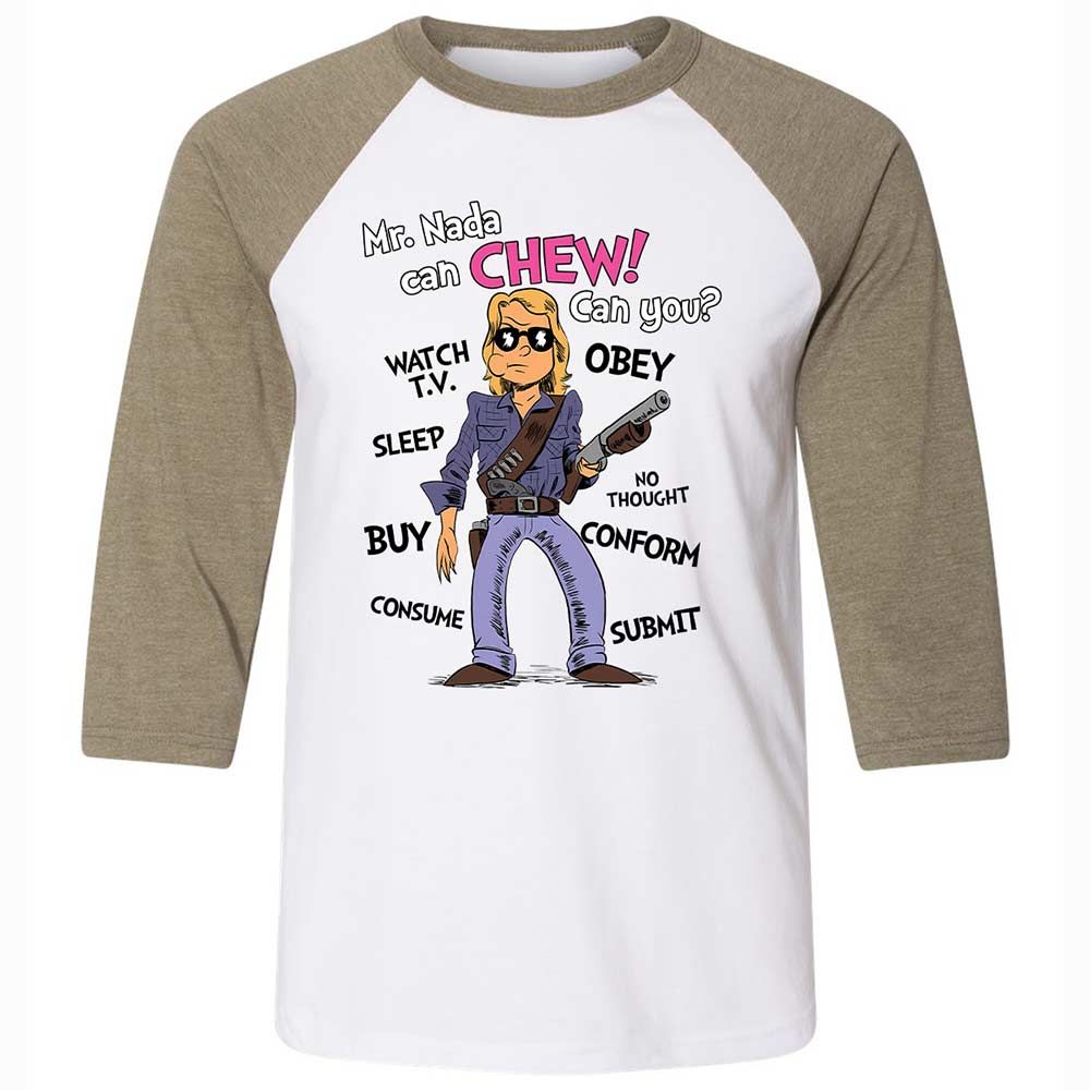 I have come here to chew bubblegum and kick ass - White/Heather Olive - 4