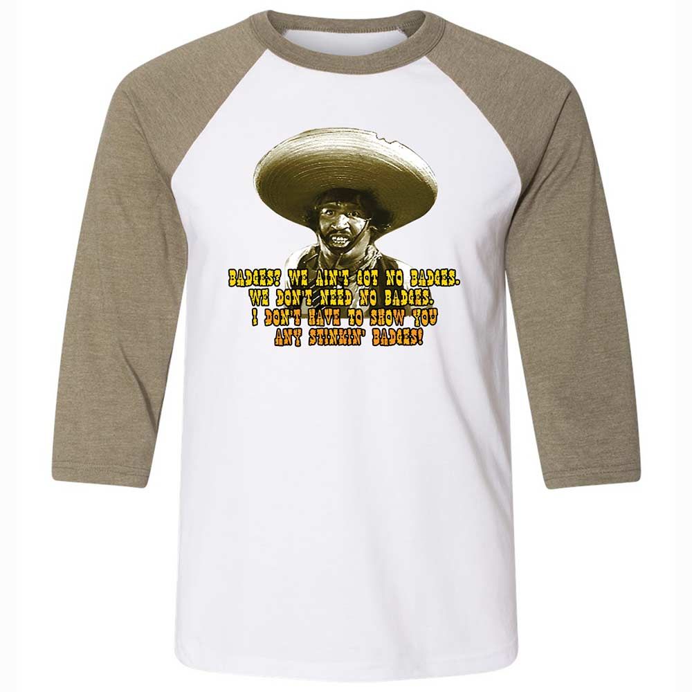 Ain't Got No Stinking Badges - White/Heather Olive - 4