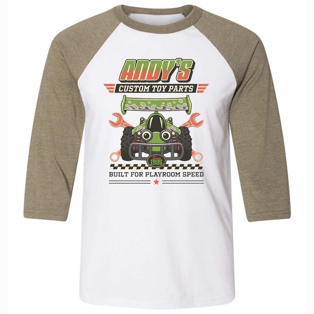 Unisex 3/4 Baseball Tee - 1QHB6PCE - White/Heather Olive - 4