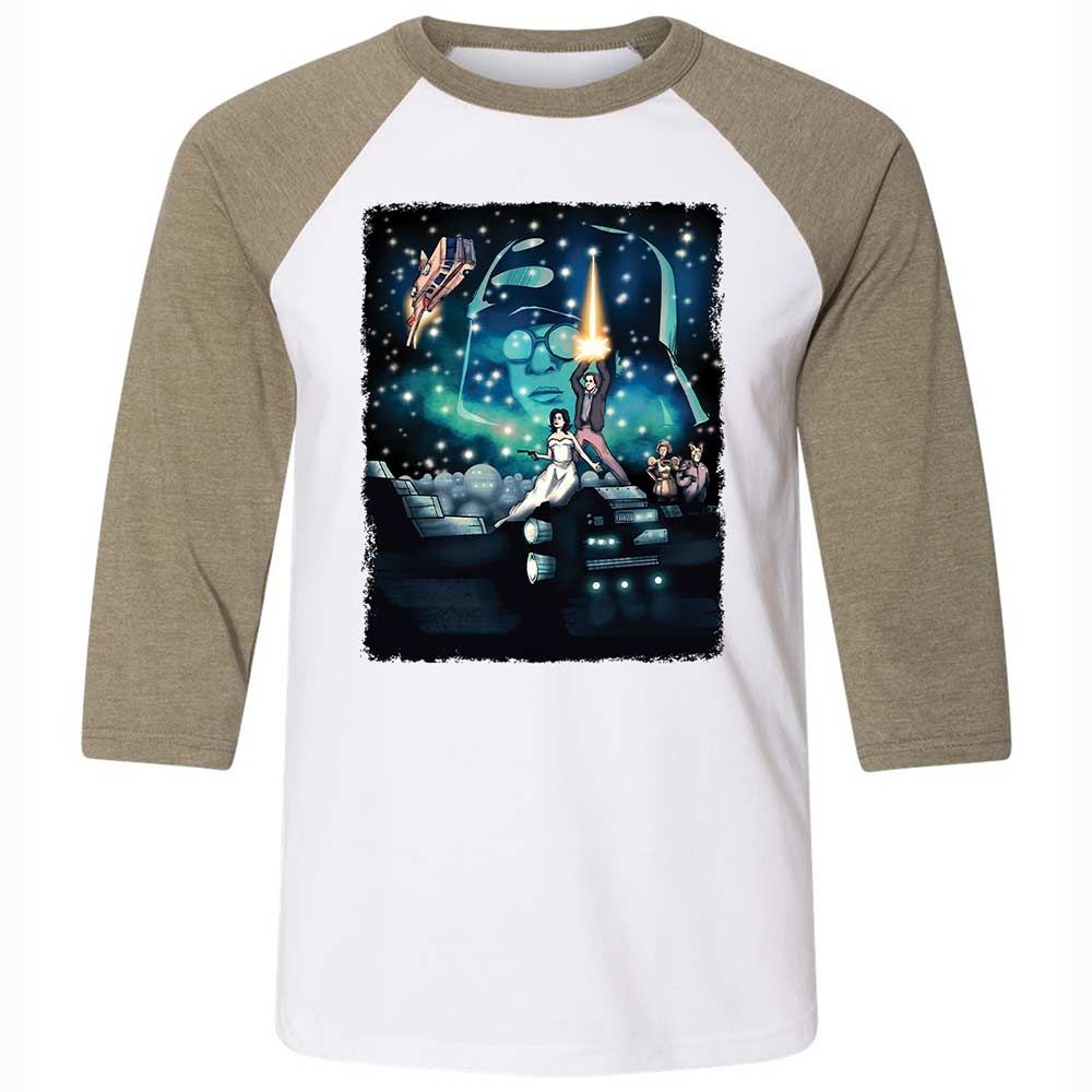 Unisex 3/4 Baseball Tee - 2ZSG4MQA - White/Heather Olive - 4