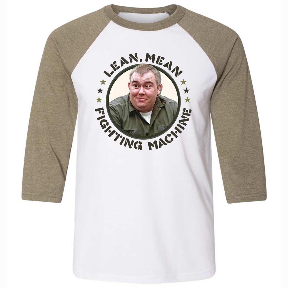 Unisex 3/4 Baseball Tee - DUVT8K4M - White/Heather Olive - 4