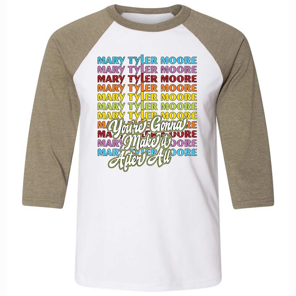 Unisex 3/4 Baseball Tee - 5A1BHK6L - White/Heather Olive - 4