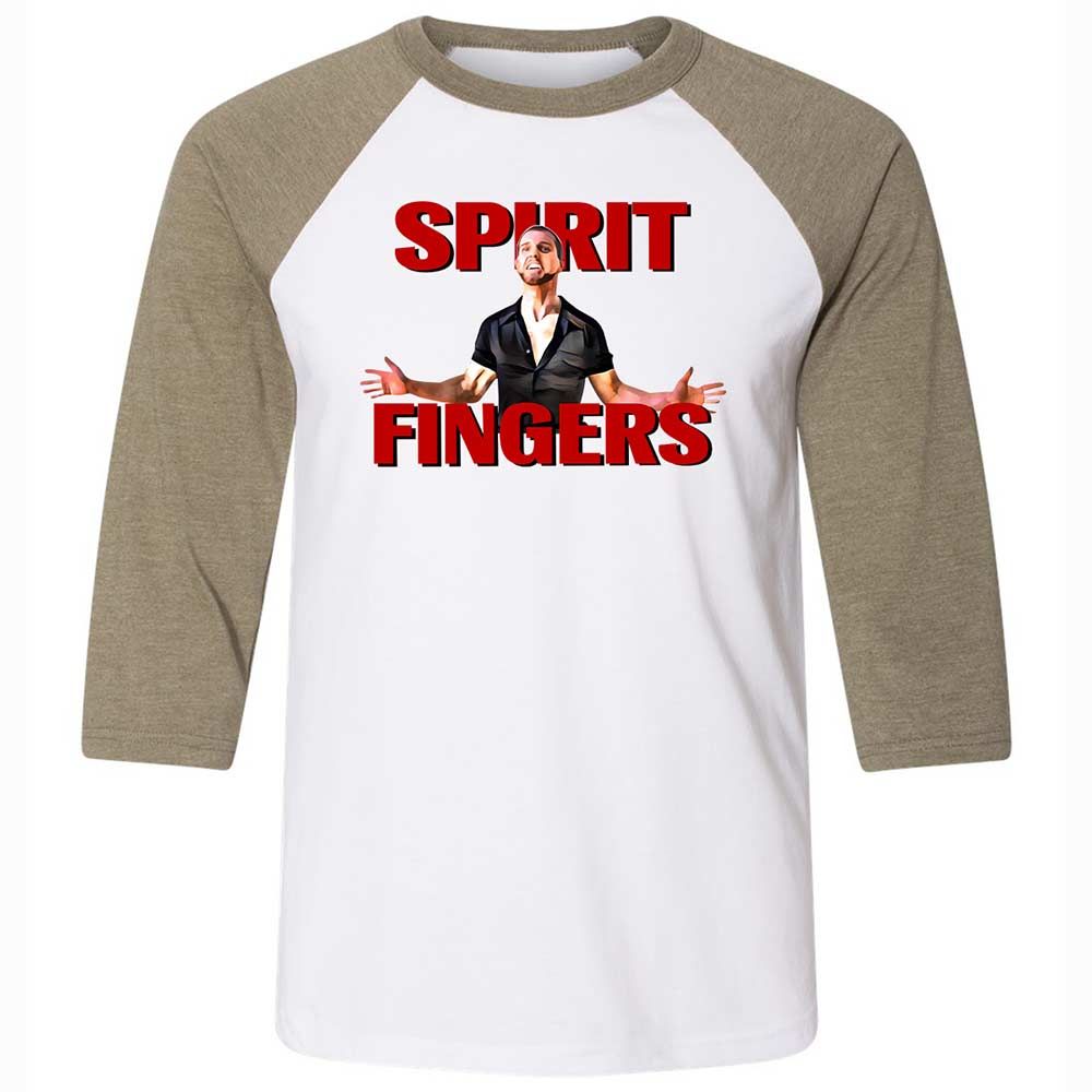 Unisex 3/4 Baseball Tee - D83NPH6Y - White/Heather Olive - 4
