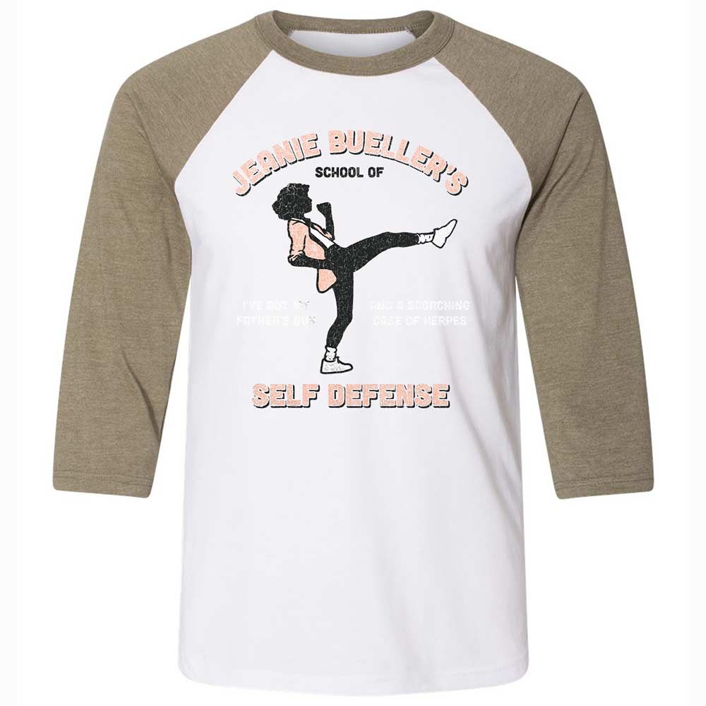 Unisex 3/4 Baseball Tee - 84ZSSEPN - White/Heather Olive - 4