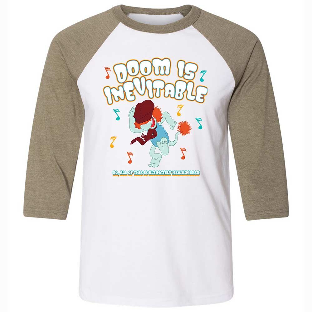 Unisex 3/4 Baseball Tee - YAFSR5BV - White/Heather Olive - 4