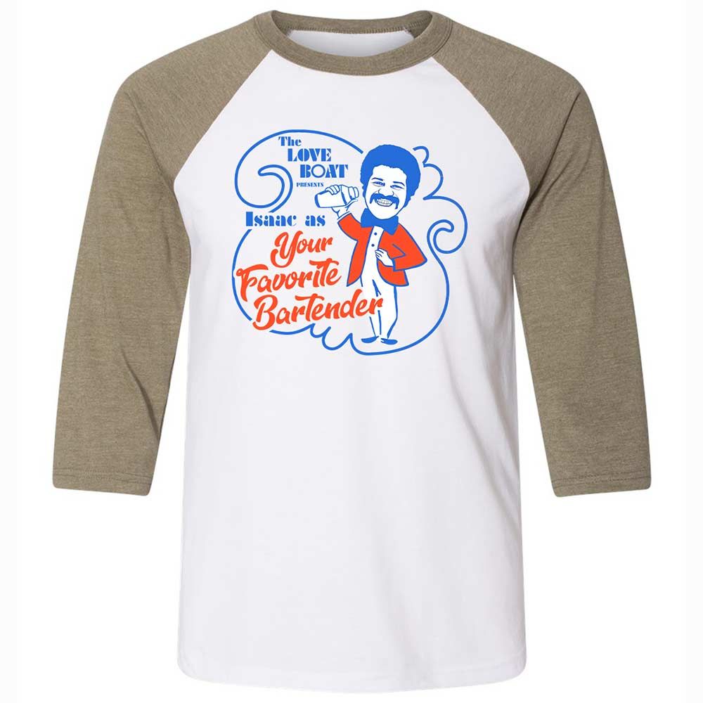 Unisex 3/4 Baseball Tee - PTPPZYCK - White/Heather Olive - 4