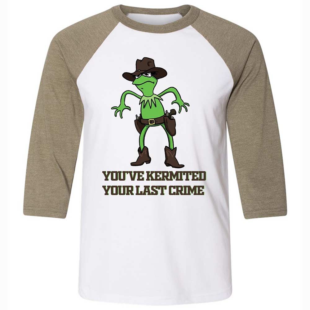 Unisex 3/4 Baseball Tee - NJEHP5GE - White/Heather Olive - 4