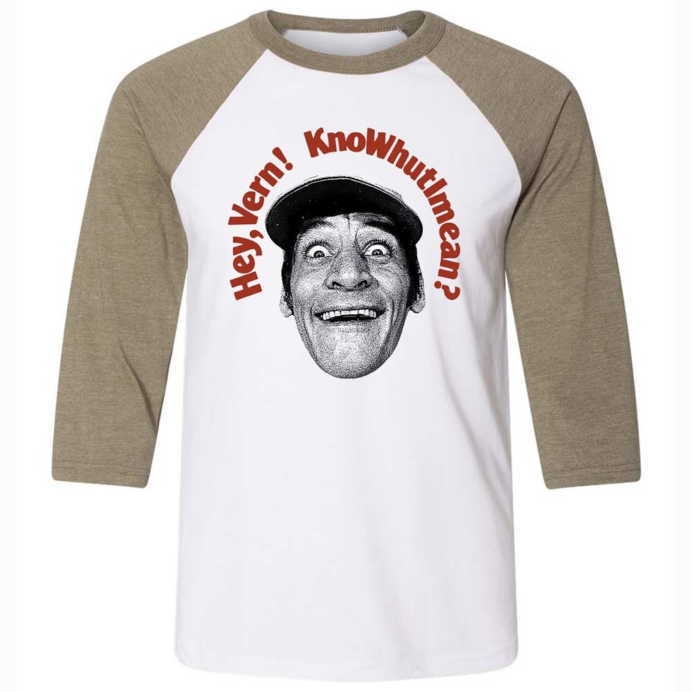 Unisex 3/4 Baseball Tee - XXH5D2YU - White/Heather Olive - 4