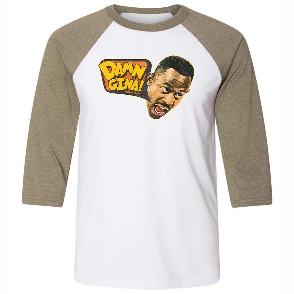 Unisex 3/4 Baseball Tee - KRHWYQS5 - White/Heather Olive - 4