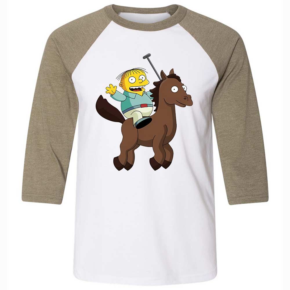 Ralph Horsie - White/Heather Olive - 4
