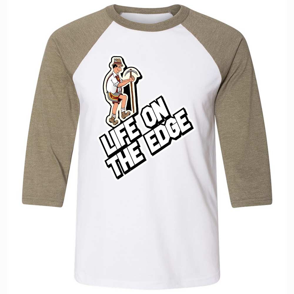 Unisex 3/4 Baseball Tee - CPBM3X4K - White/Heather Olive - 4