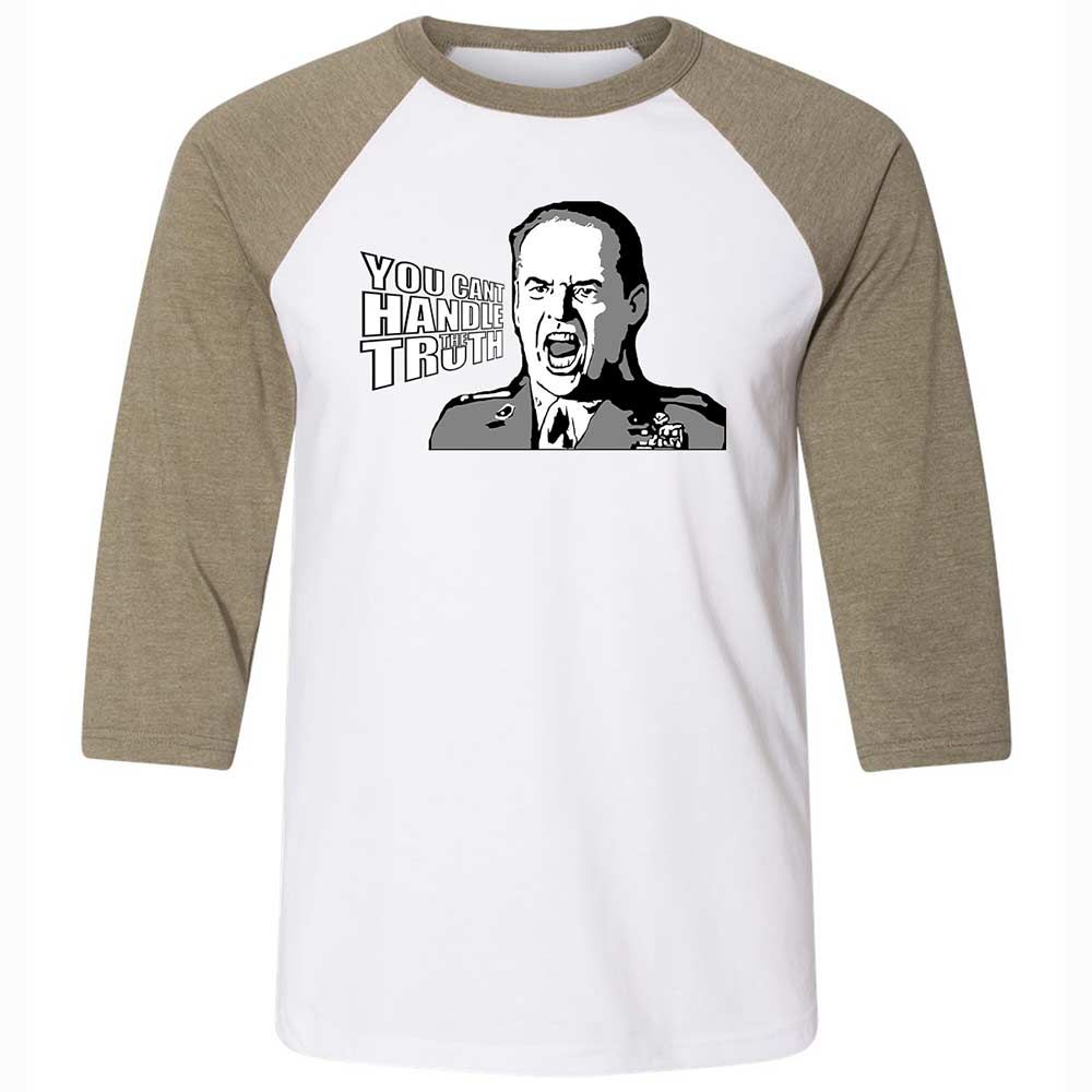 Unisex 3/4 Baseball Tee - MH8LG14V - White/Heather Olive - 4