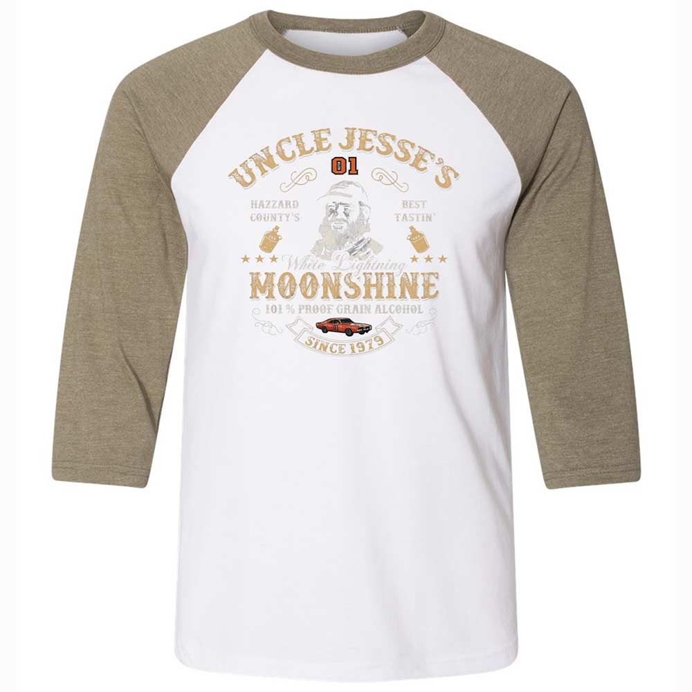 Unisex 3/4 Baseball Tee - 1B2H9JCD - White/Heather Olive - 4