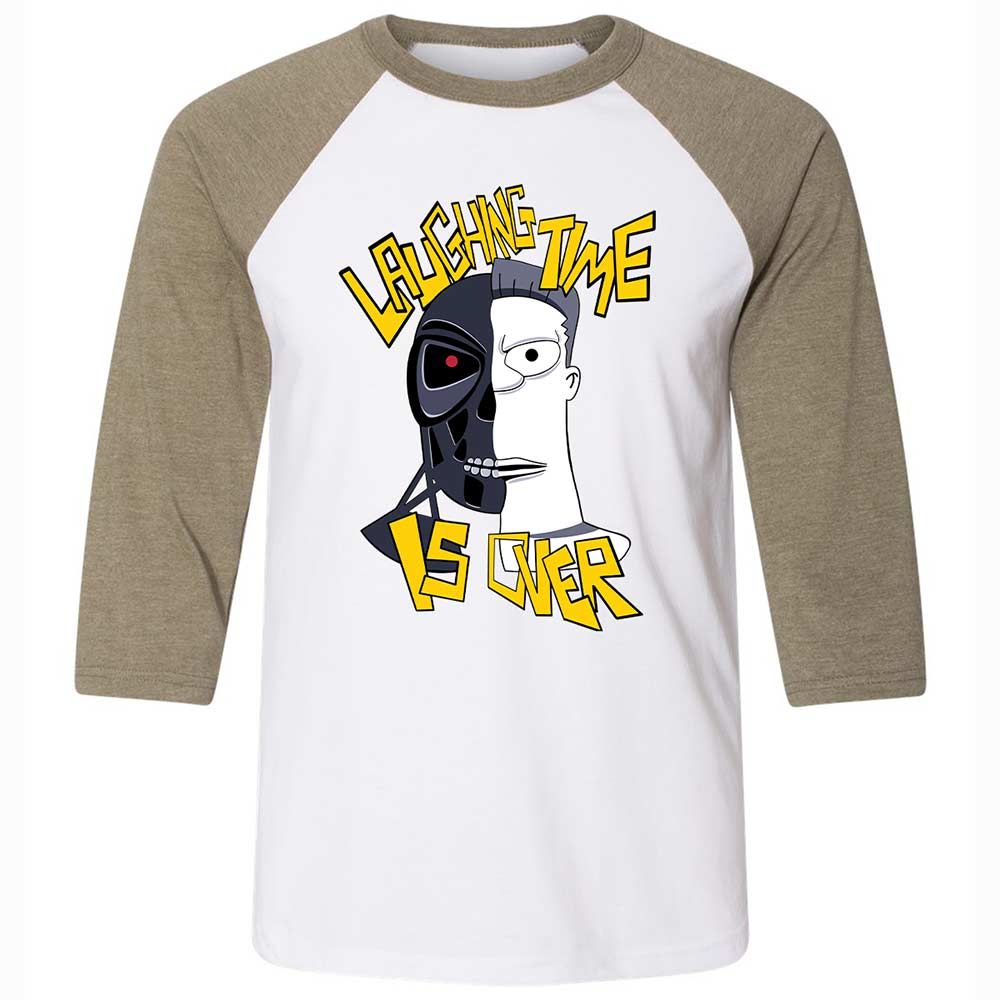 Laughing time is over - White/Heather Olive - 4