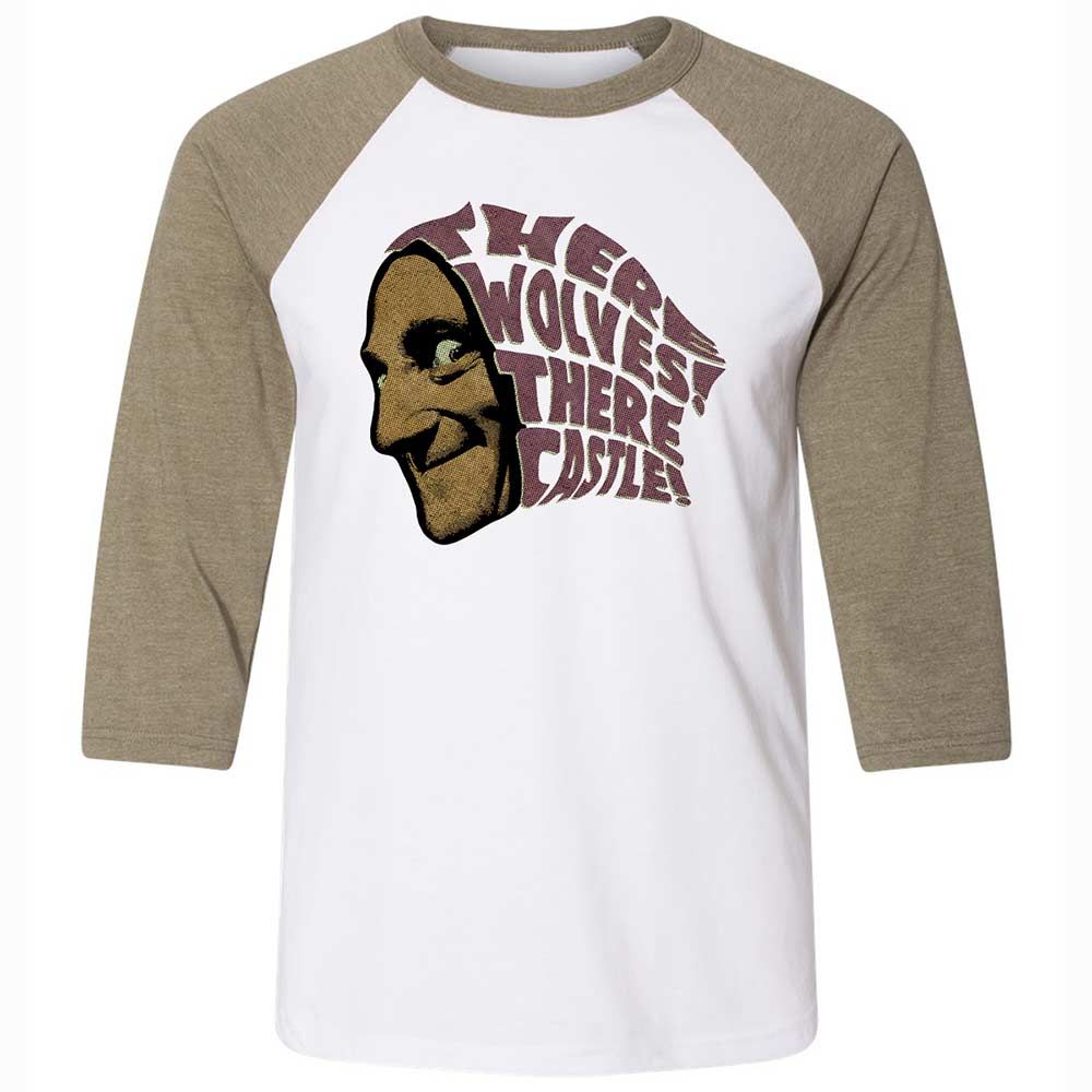 Unisex 3/4 Baseball Tee - SP9C3C55 - White/Heather Olive - 4