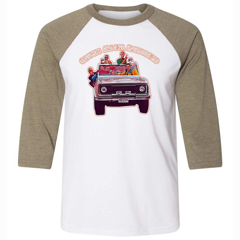 Unisex 3/4 Baseball Tee - XN5QEK4H - White/Heather Olive - 4
