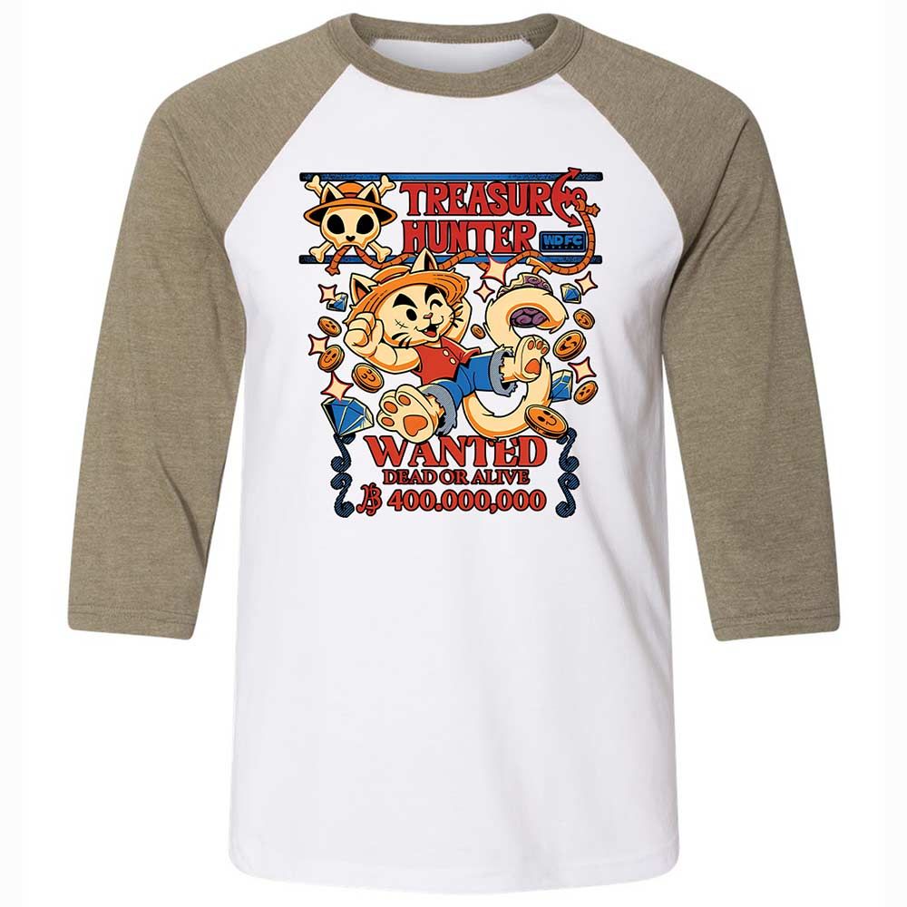 Unisex 3/4 Baseball Tee - 5P4SXY51 - White/Heather Olive - 4