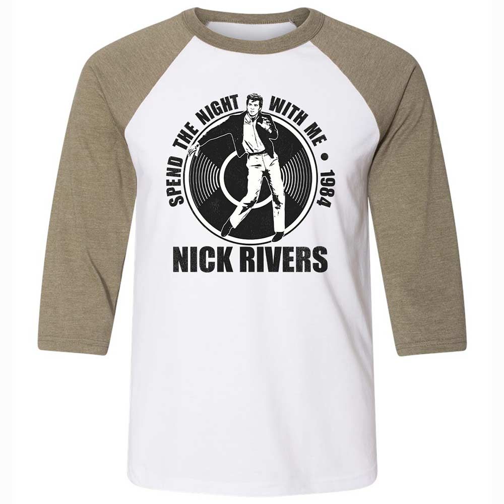 Unisex 3/4 Baseball Tee - B64QWLKU - White/Heather Olive - 4