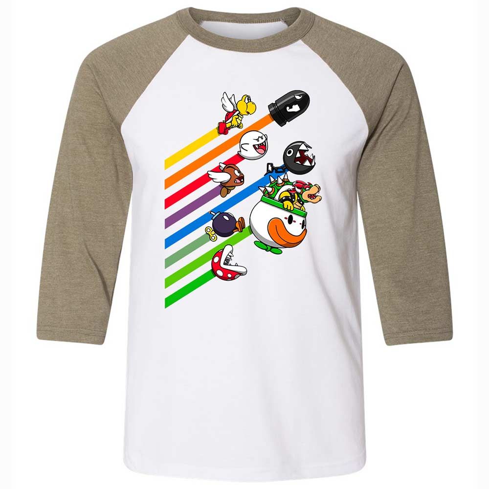 Villains Of Gaming - White/Heather Olive - 4