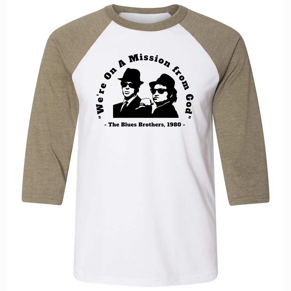 We're on a Mission from God - White/Heather Olive - 4