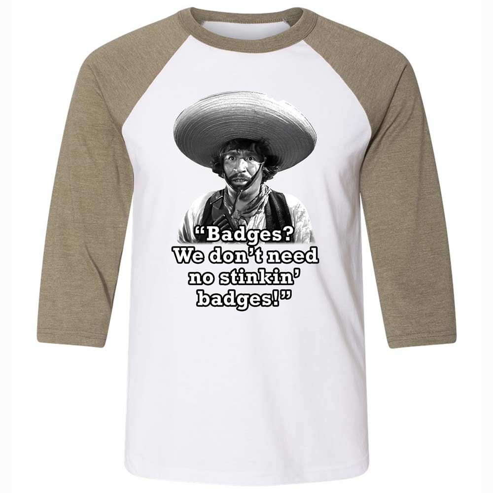 We don't need no stinkin' badges - White/Heather Olive - 4