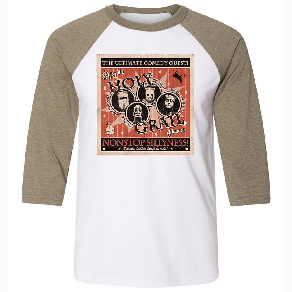 Unisex 3/4 Baseball Tee - TZJ1AZGH - White/Heather Olive - 4