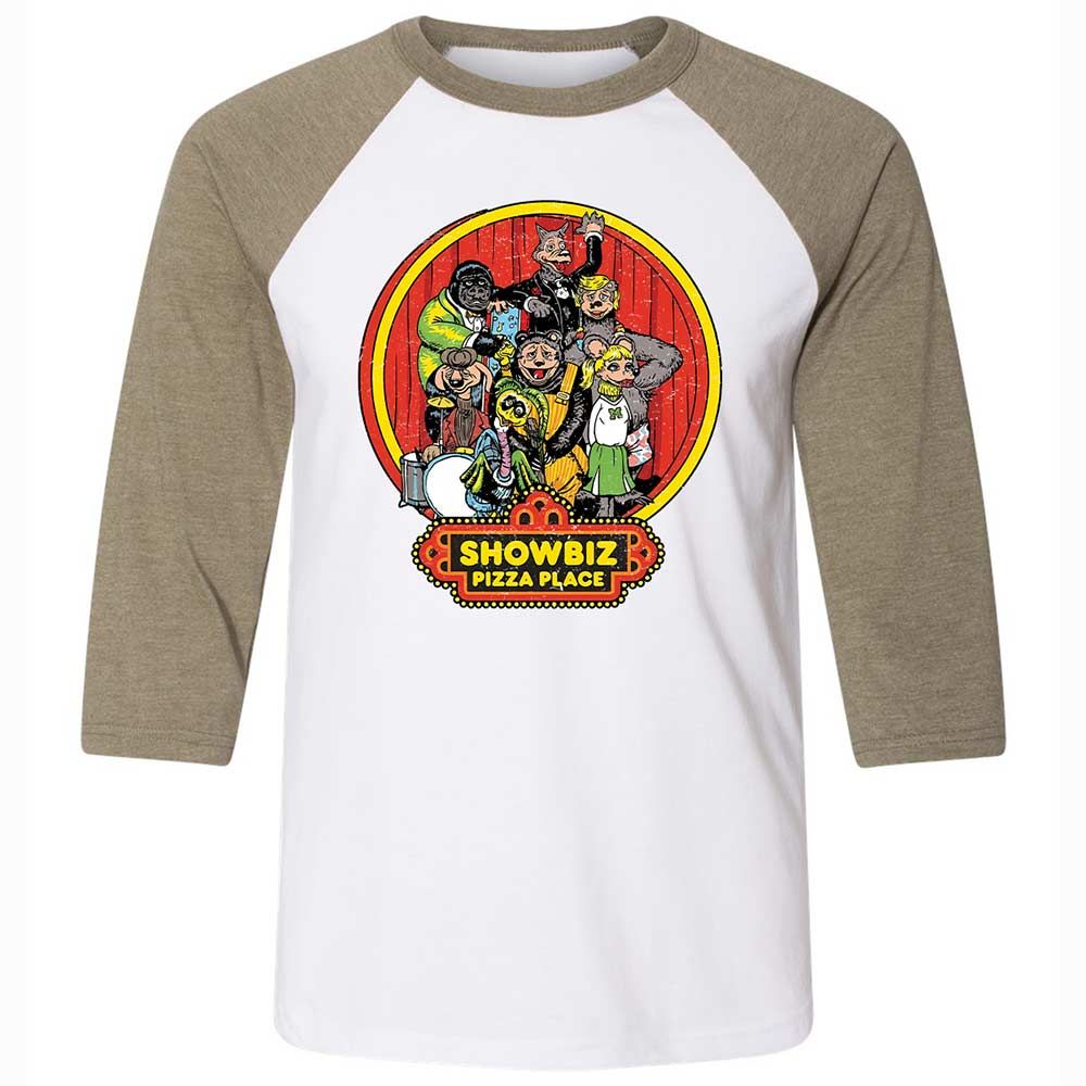 Unisex 3/4 Baseball Tee - PADYK5AG - White/Heather Olive - 4