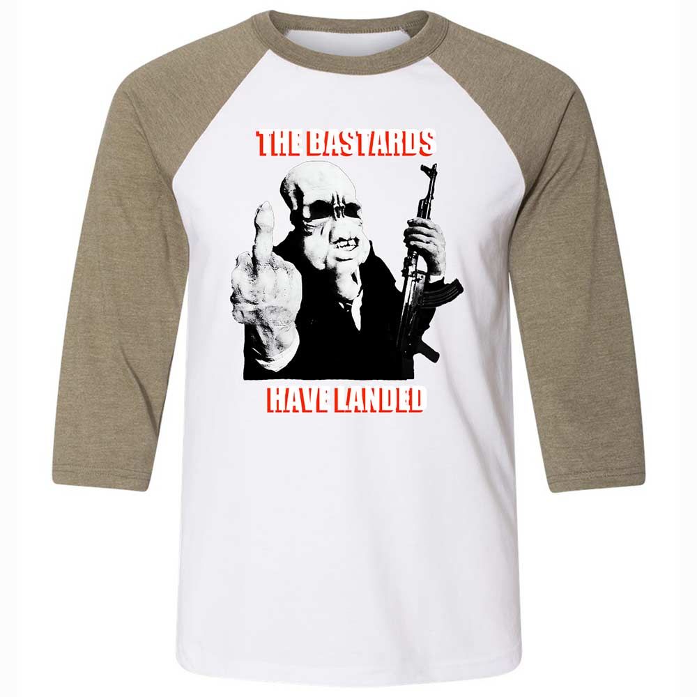 The Bastards Have Landed - White/Heather Olive - 4