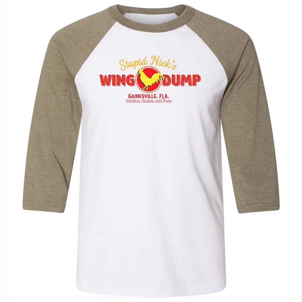 Stupid Nick's Wing Dump - White/Heather Olive - 4