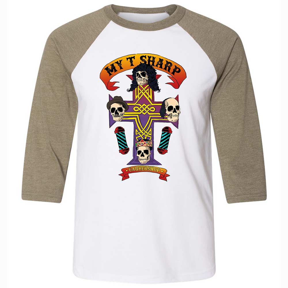 My-T-Sharp Barbershop - White/Heather Olive - 4