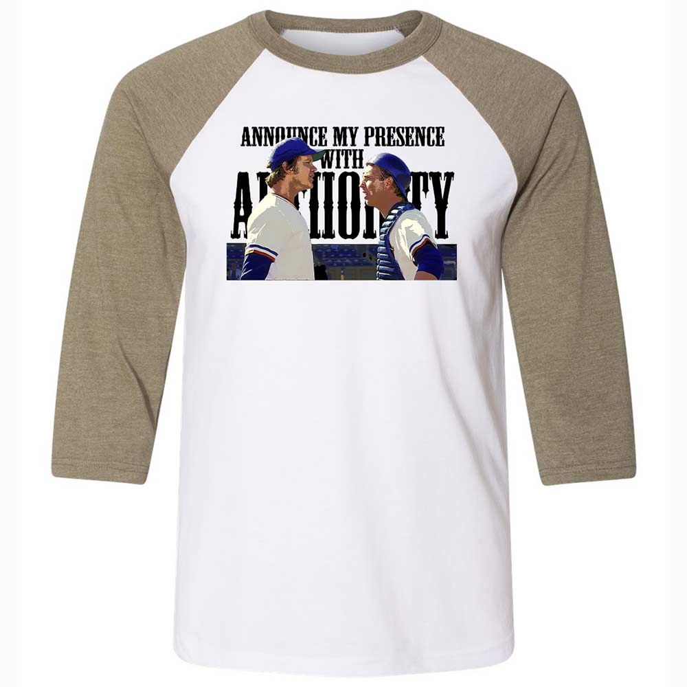Announce my presence with authority - White/Heather Olive - 4