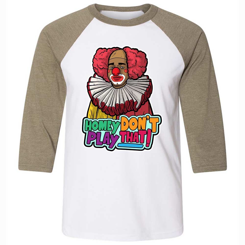 Homey Don't Play That - White/Heather Olive - 4