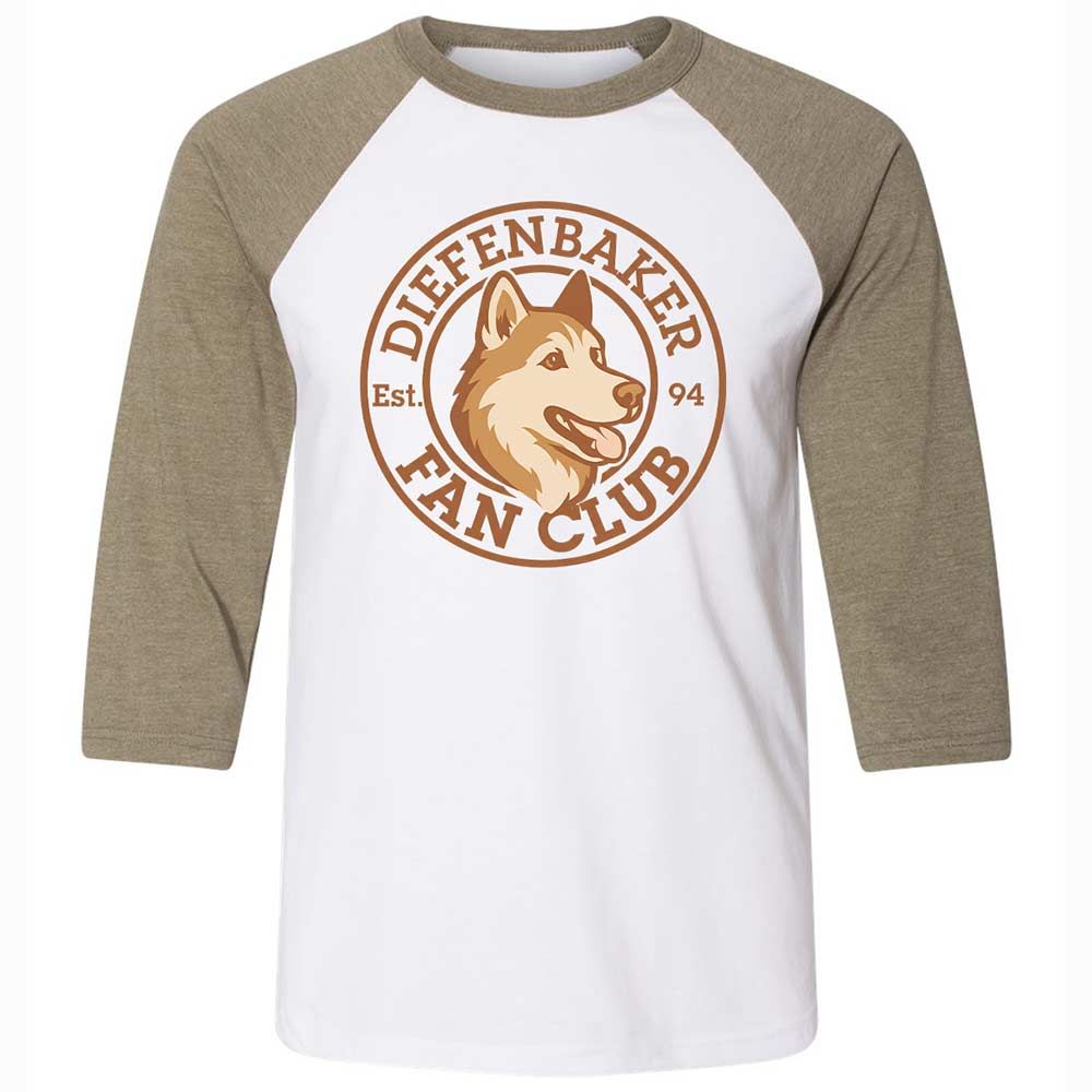 Unisex 3/4 Baseball Tee - 2MM2NL7Z - White/Heather Olive - 4