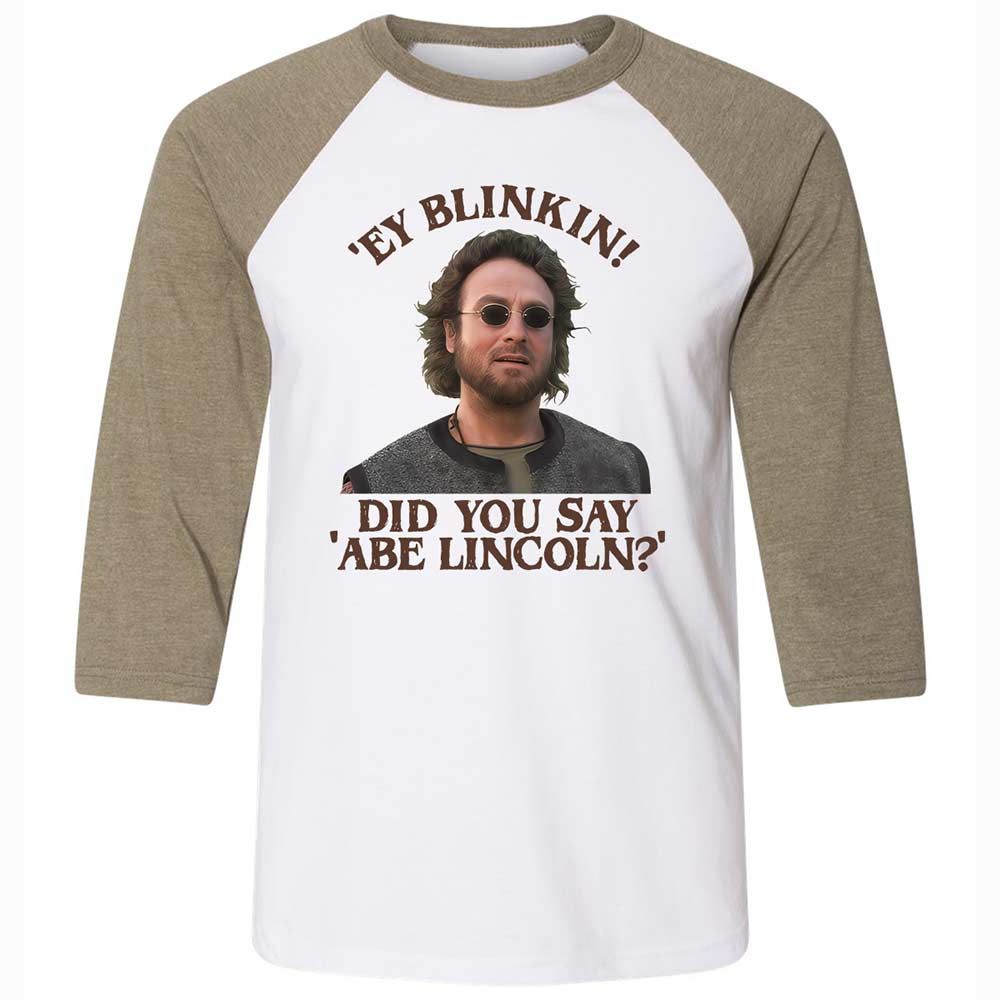 Did You Say Abe Lincoln - White/Heather Olive - 4