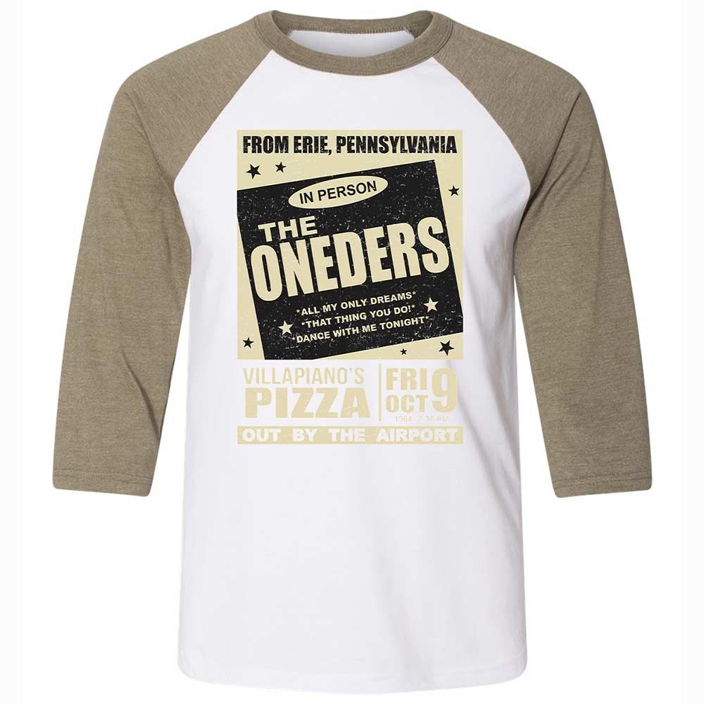 Unisex 3/4 Baseball Tee - JK4TA9YA - White/Heather Olive - 4