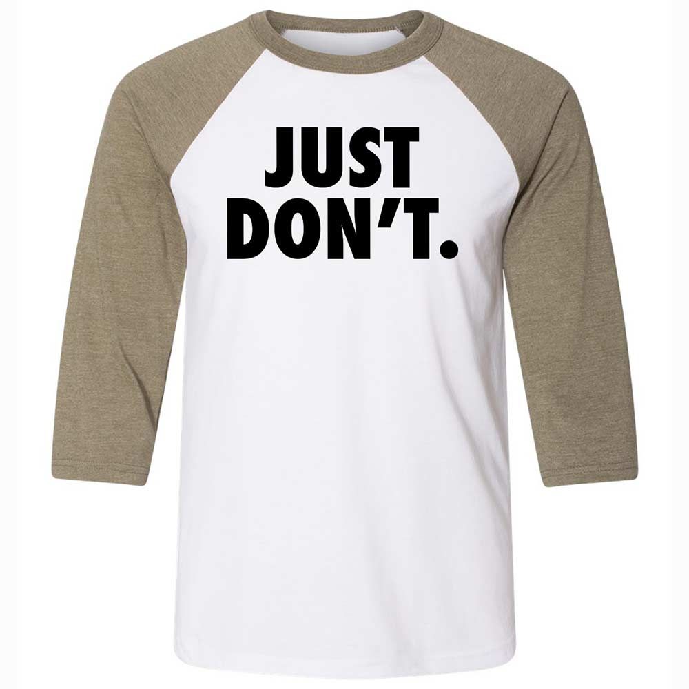 Just Don't. - White/Heather Olive - 4