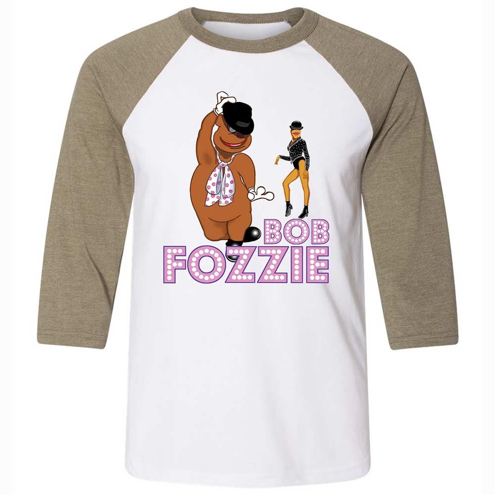 Unisex 3/4 Baseball Tee - TA7BLWBK - White/Heather Olive - 4