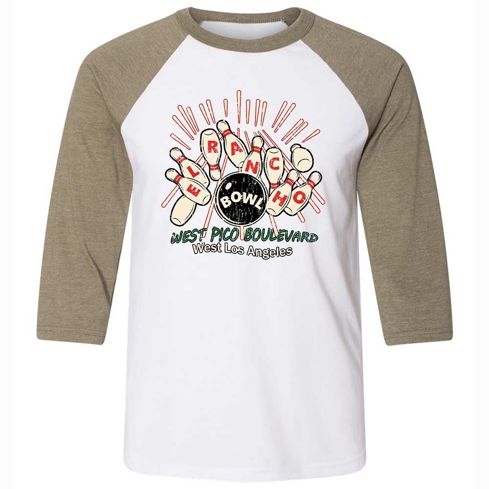 Unisex 3/4 Baseball Tee - PY4QA3CL - White/Heather Olive - 4