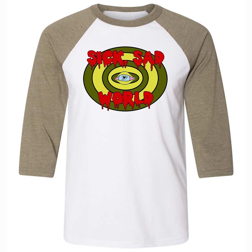 Sick Sad World - White/Heather Olive - 4