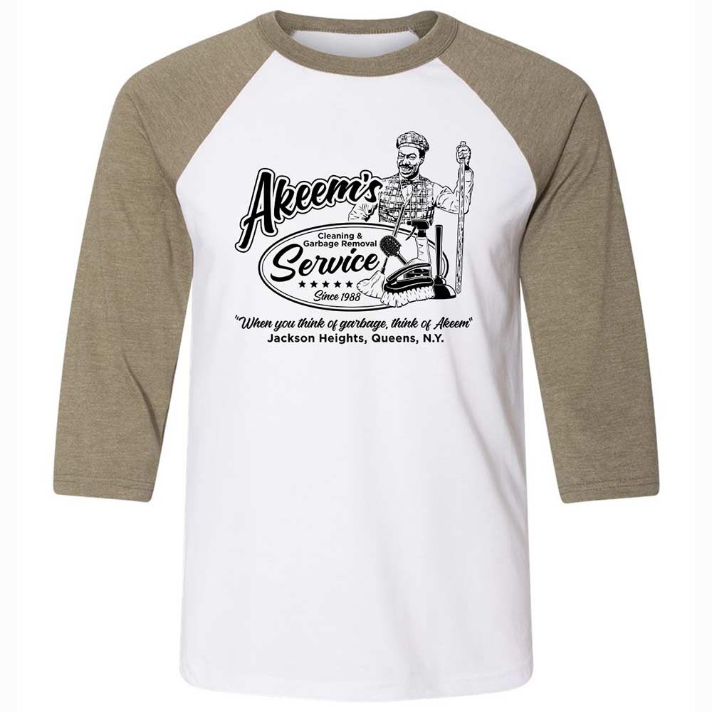 Unisex 3/4 Baseball Tee - 9KUZ4YYK - White/Heather Olive - 4