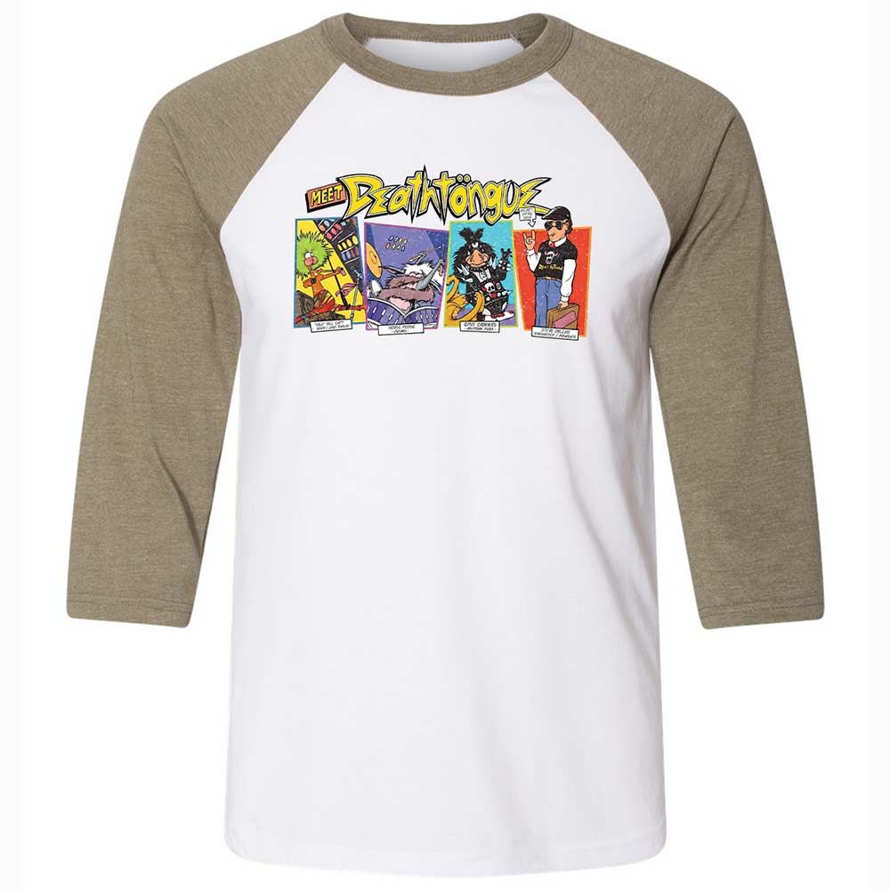 Unisex 3/4 Baseball Tee - C93LDF1K - White/Heather Olive - 4