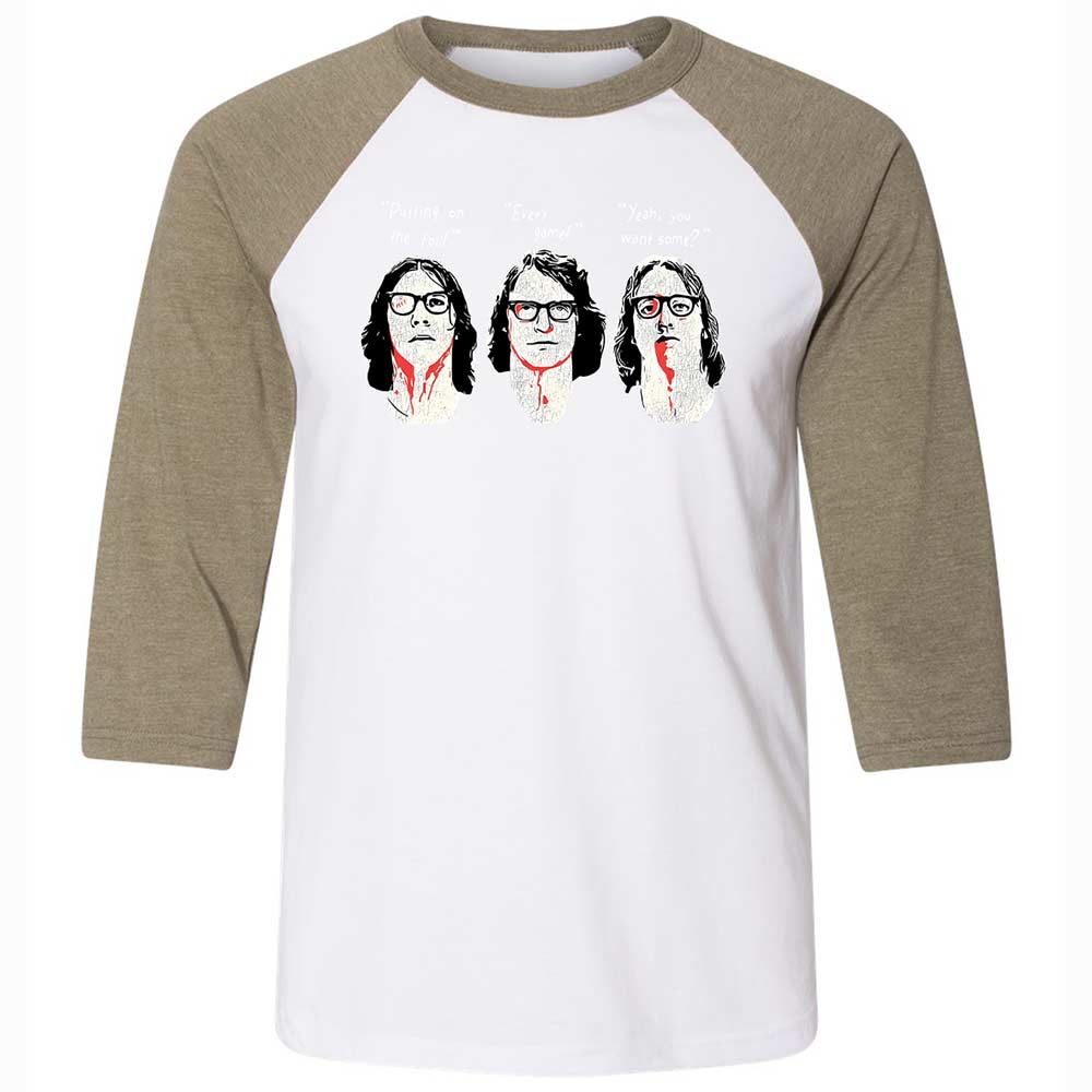 Unisex 3/4 Baseball Tee - EY6M3ZHH - White/Heather Olive - 4