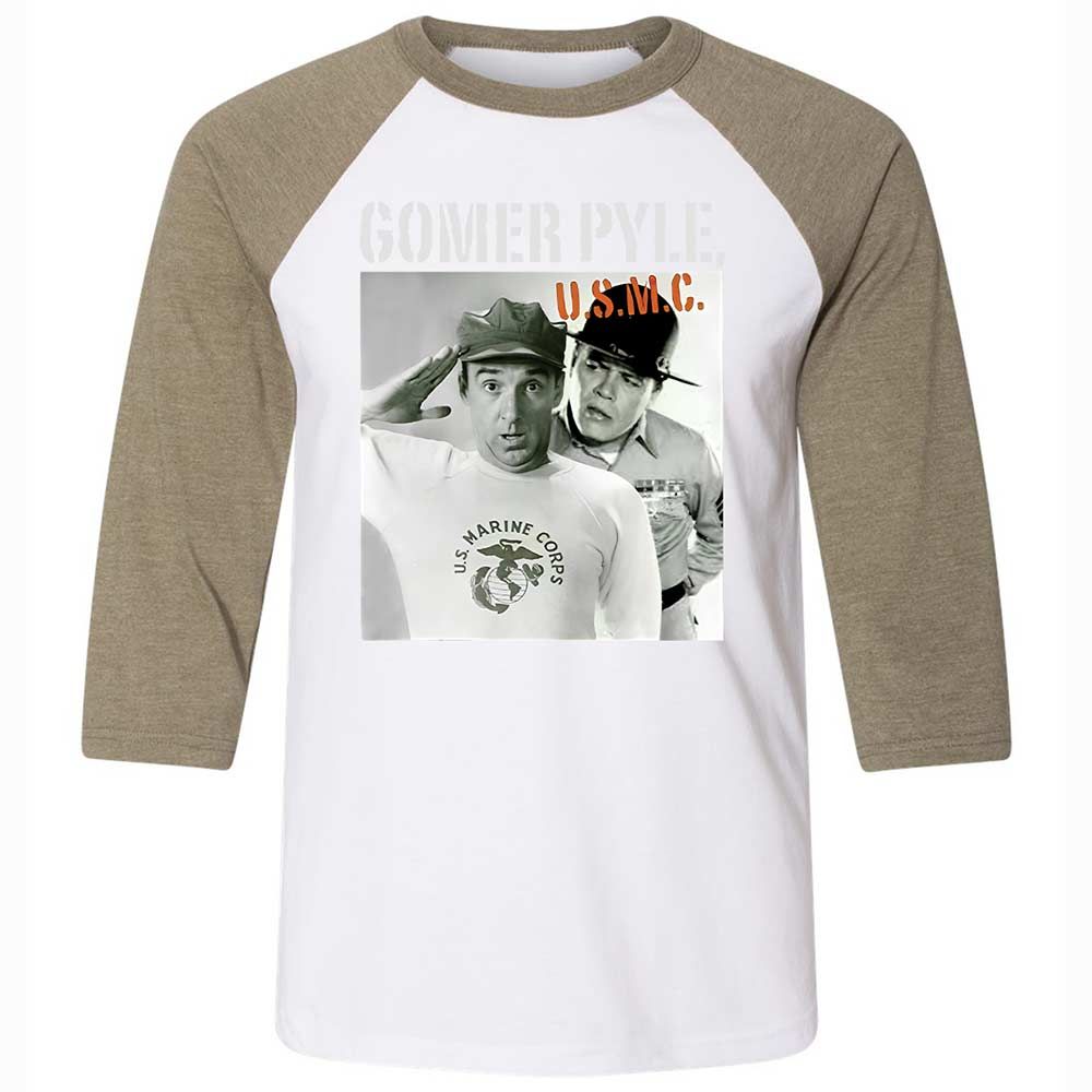 Unisex 3/4 Baseball Tee - 9HCSVQ4T - White/Heather Olive - 4